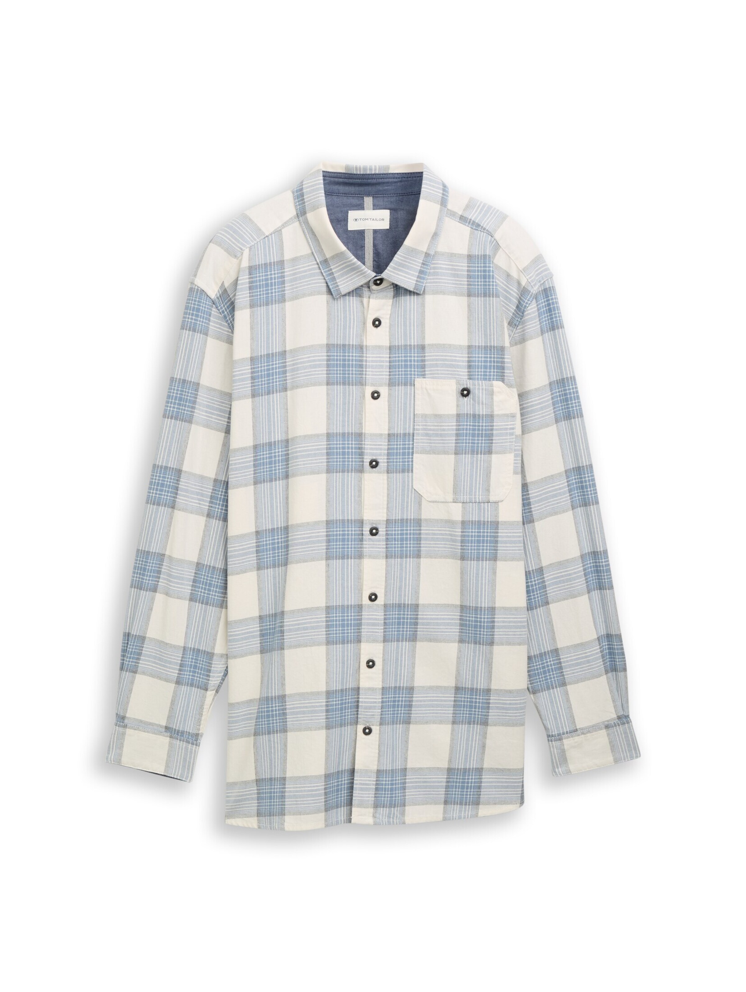 TOM TAILOR Men + Regular fit Overhemd in Blauw: voorkant