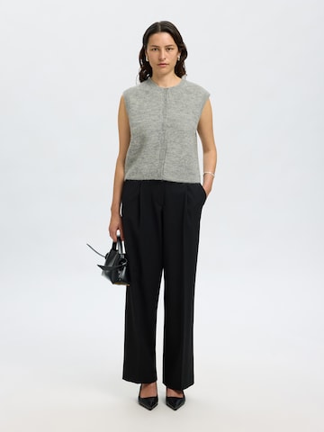 SELECTED Knitted vest 'SLFLULU' in Grey
