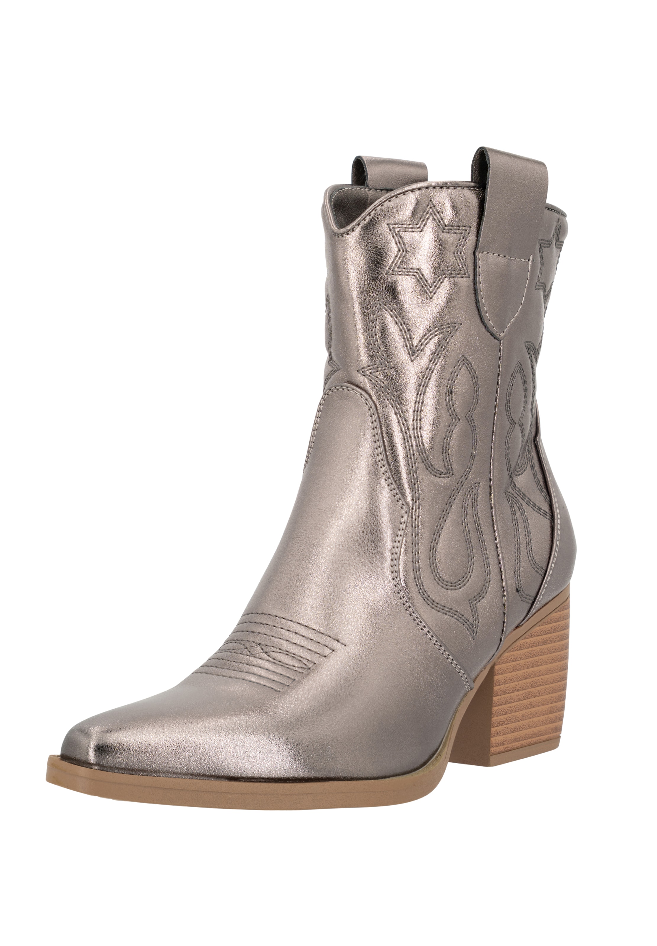 Salinyang Comwboystøvler i sølv: forside