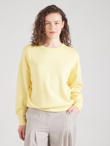 Sweat-shirt 'Ima' MSCH COPENHAGEN en jaune : devant