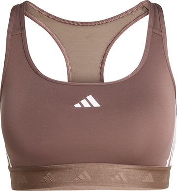 ADIDAS PERFORMANCE Спортивный бюстгальтер 'PWR MS HYGLM' в Коричневый: спереди