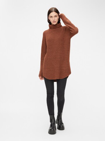 PIECES Sweater 'Ellen' in Brown