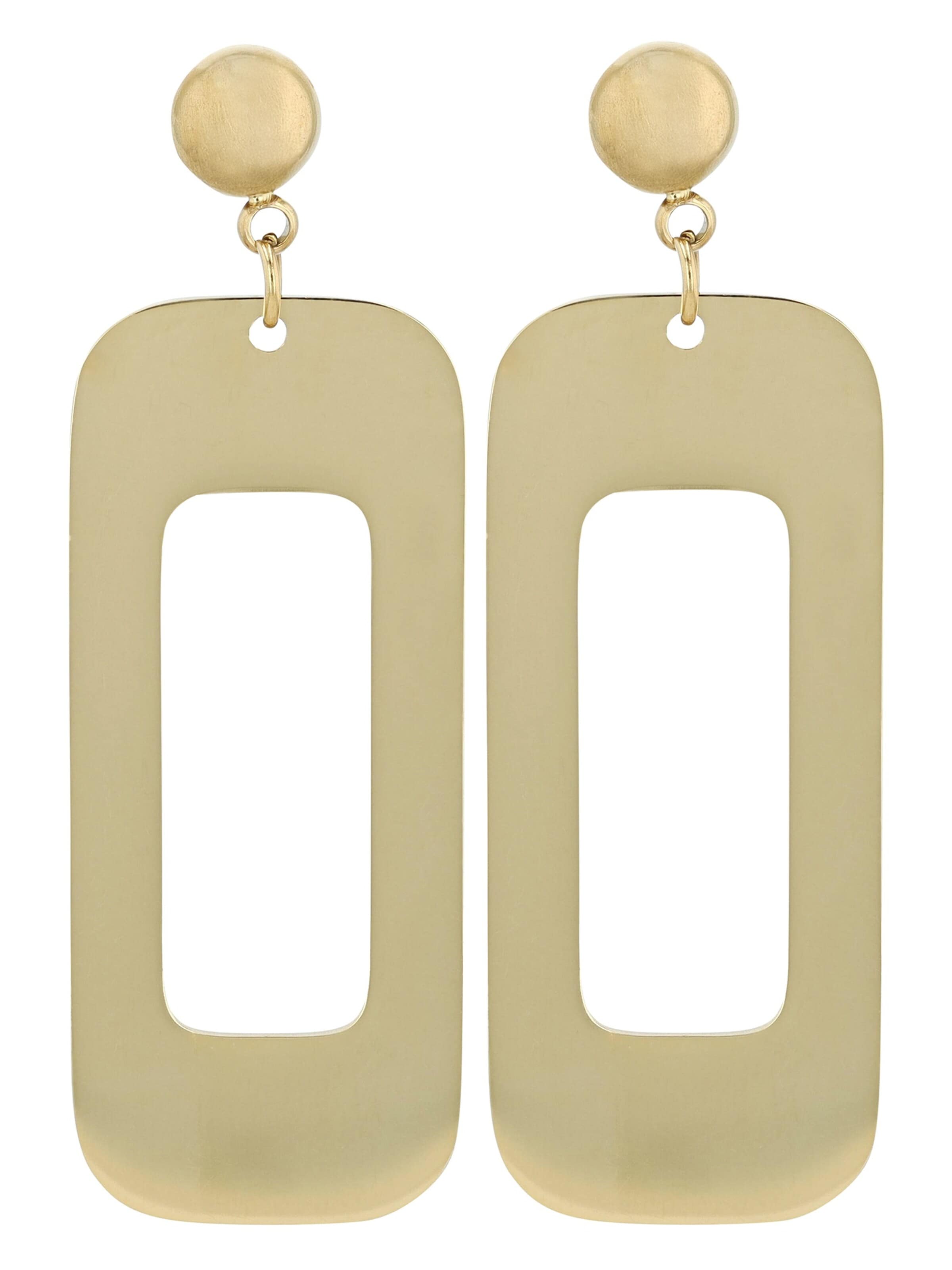 Akzent Earrings 'wasserfest' in Gold