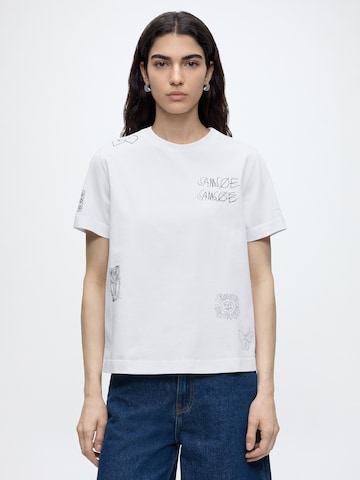 Samsøe Samsøe - Camiseta 'Sacamino' en blanco: frente