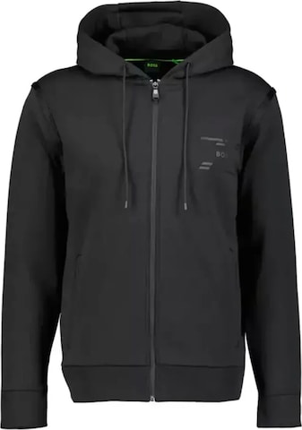 BOSS Sweatshirt 'Saggy' in Black: front