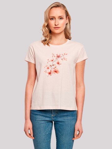 T-shirt 'Rosa Blumenzweig' F4NT4STIC en rose : devant
