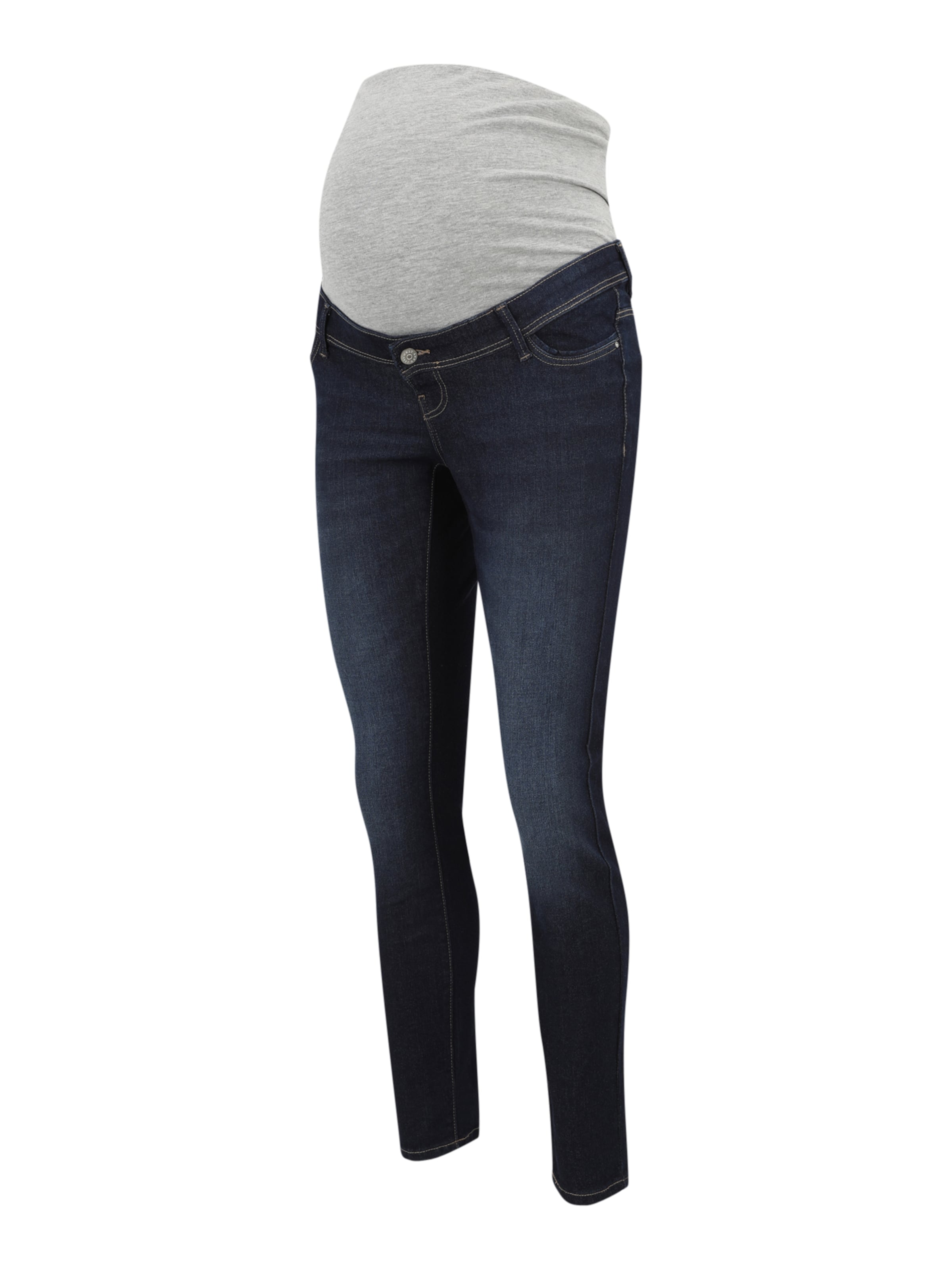 Only Maternity Skinny Jeans 'WAUW' in Blauw: voorkant