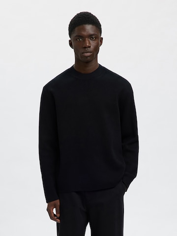 SELECTED Pullover 'SLHMIKE' in Schwarz: Vorderseite