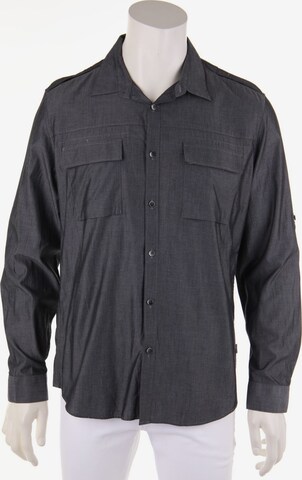 Calvin Klein Button Up Shirt in L in Grey: front