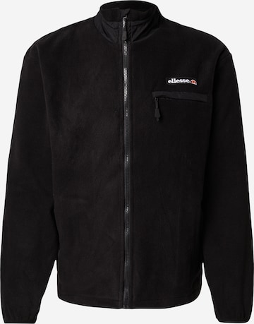 ELLESSE Флисовая куртка 'Maseben' в Черный: спереди