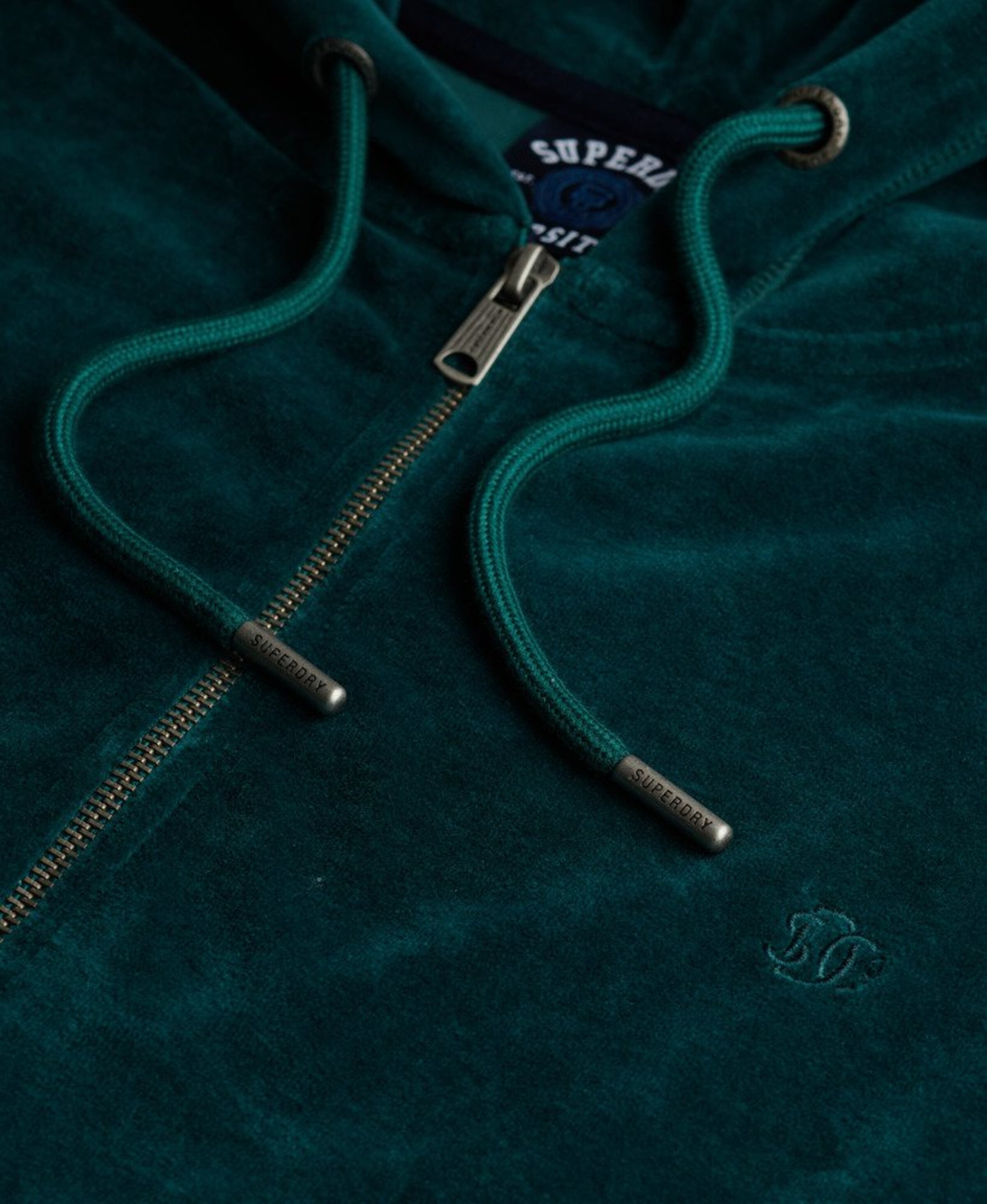 Superdry Zip-Up Hoodie in Green