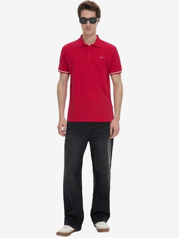 LTB Jeans - Camiseta 'LTB Jeans Herren-Polohemd mit Knöpfen' en rojo