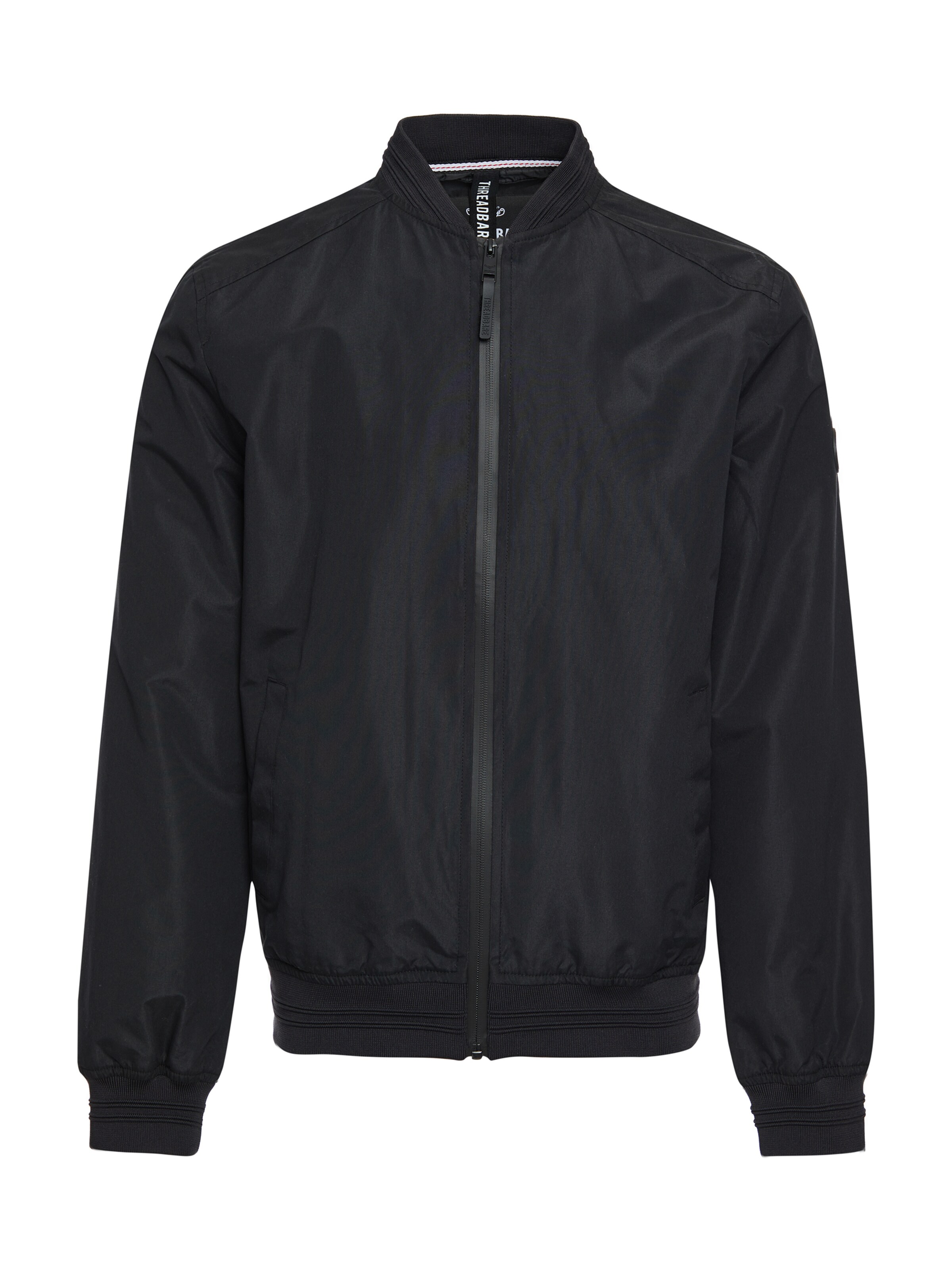 Threadbare Between-season jacket 'Riot' in Black: front