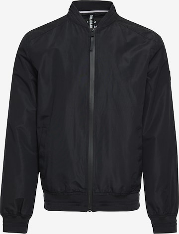 Threadbare Between-Season Jacket 'Riot' in Black: front