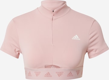ADIDAS PERFORMANCETehnička sportska majica - roza boja: prednji dio