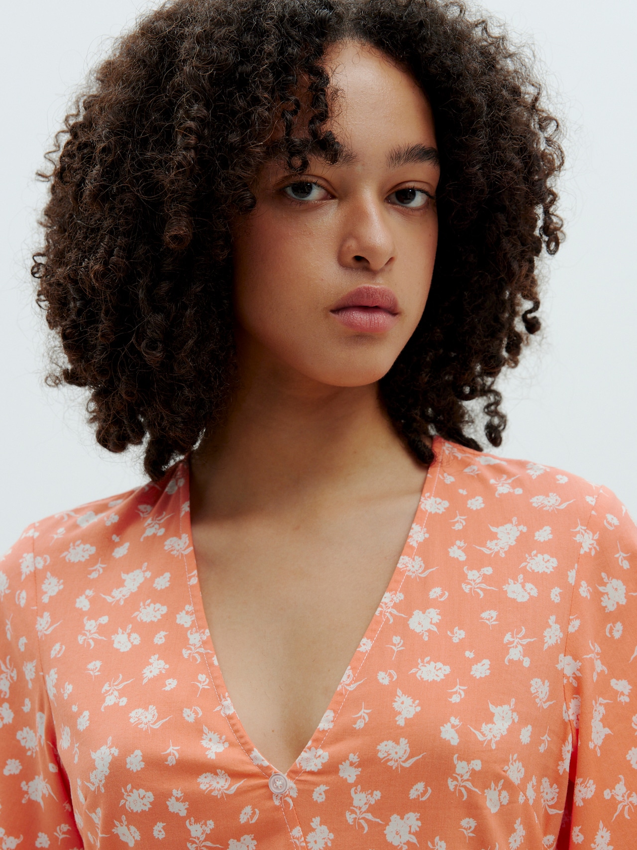 EDITED Producten Jurk 'Anna' Oranje gemêleerd