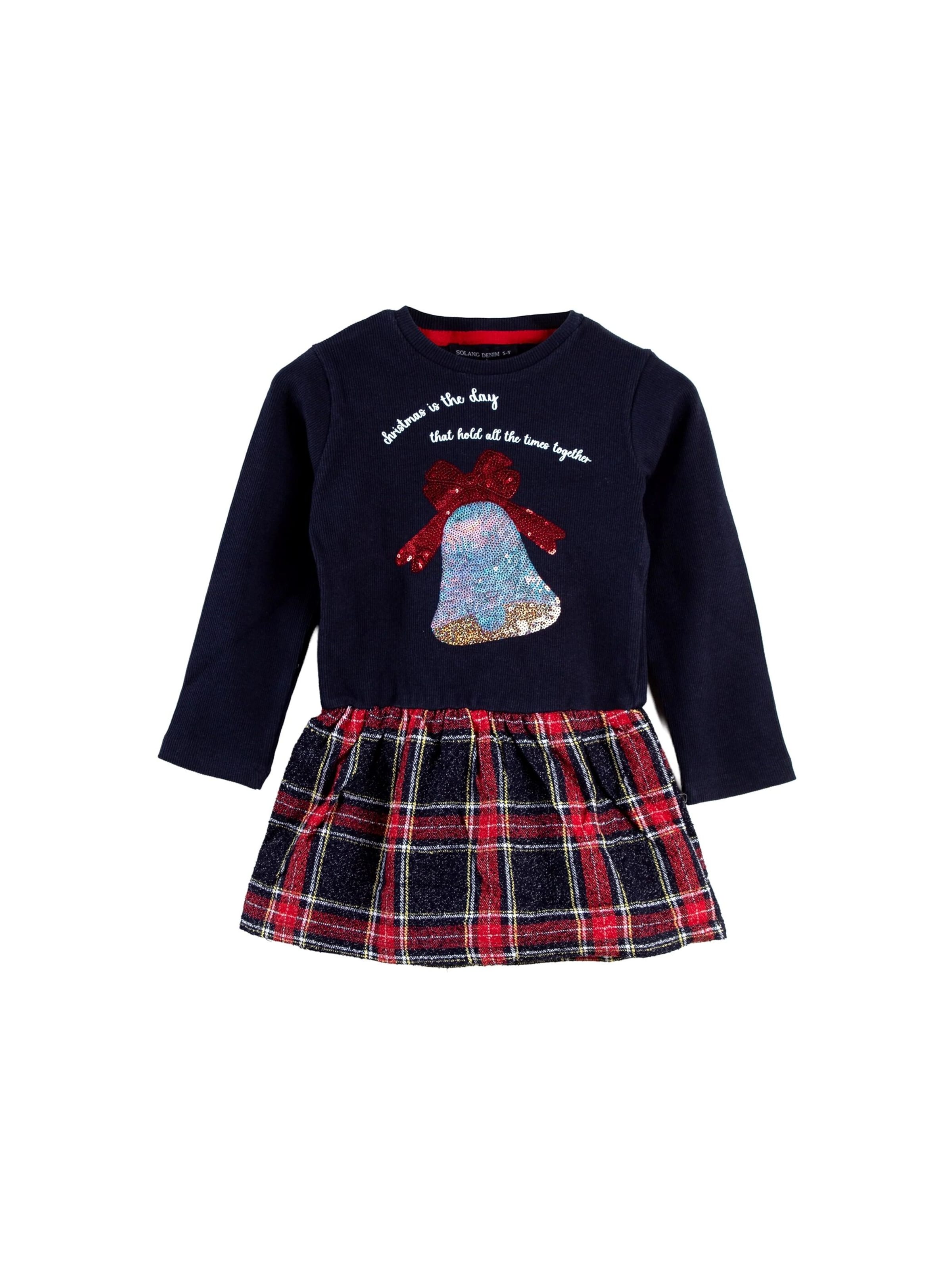 Solang Dress in Blue: front