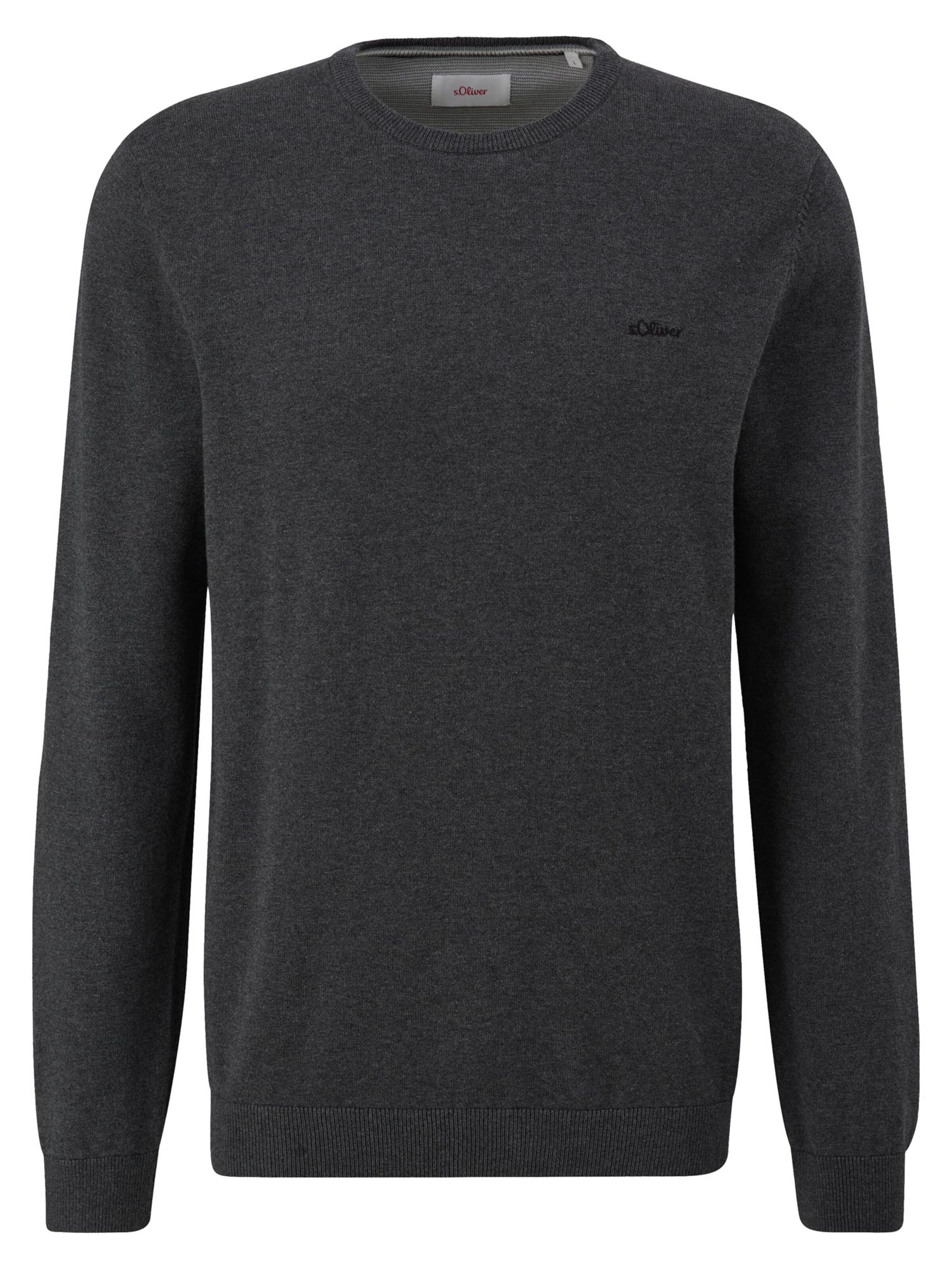 s.Oliver Pullover 'Basic'‌ in S in dunkelgrau, Produktansicht