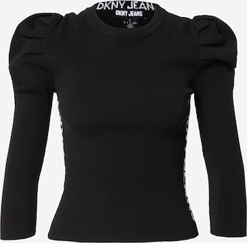 DKNY Sweter w kolorze czarny: przód