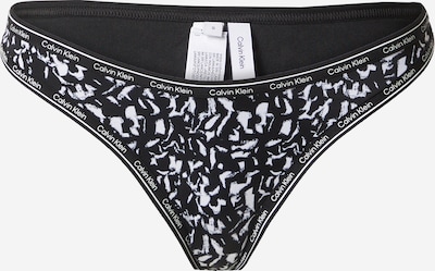 Calvin Klein Swimwear Bas de bikini en noir / blanc, Vue avec produit