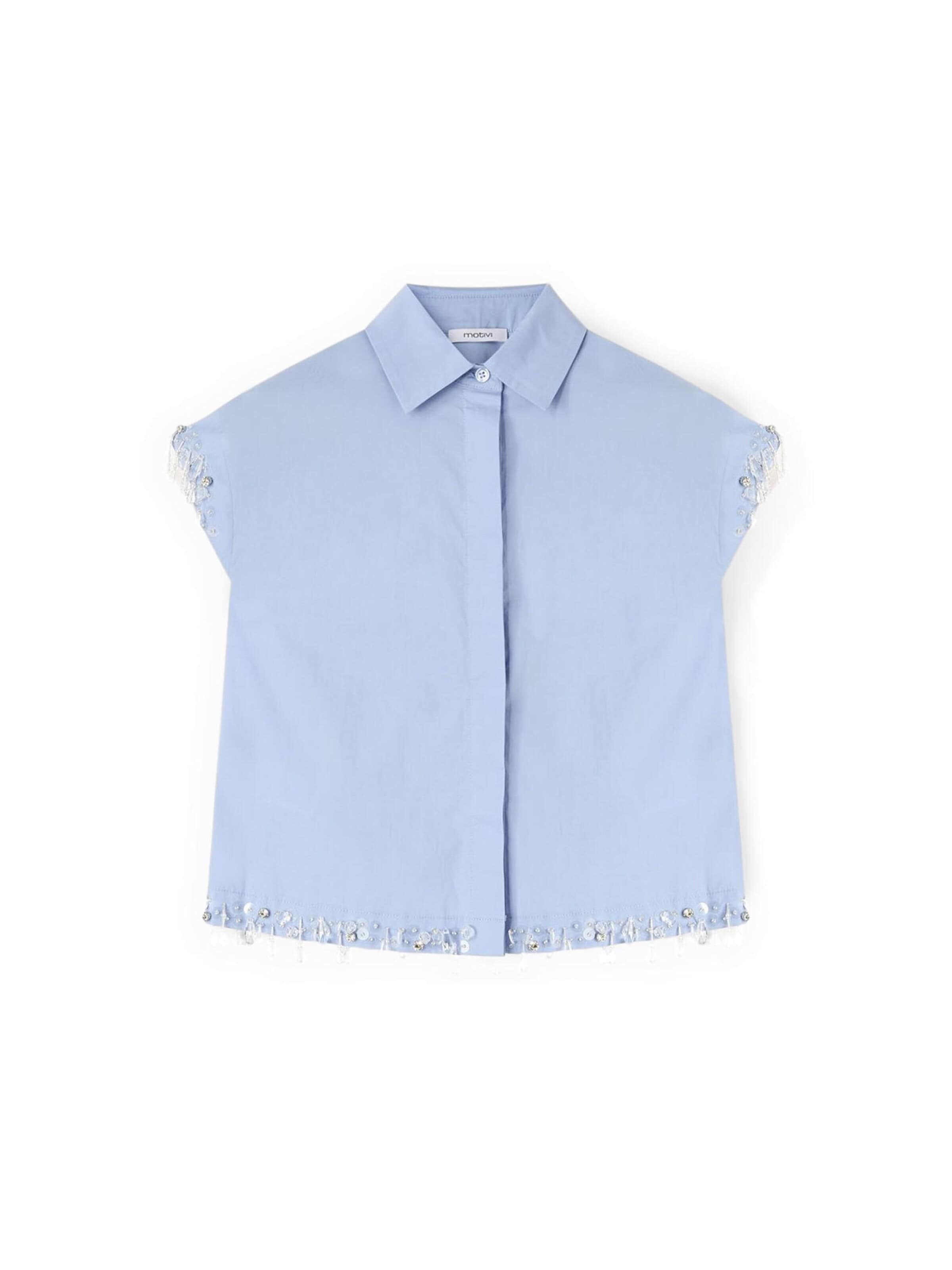 Camicia da donna di MOTIVI in blu: frontale