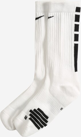 Chaussettes de sport NIKE en blanc : devant