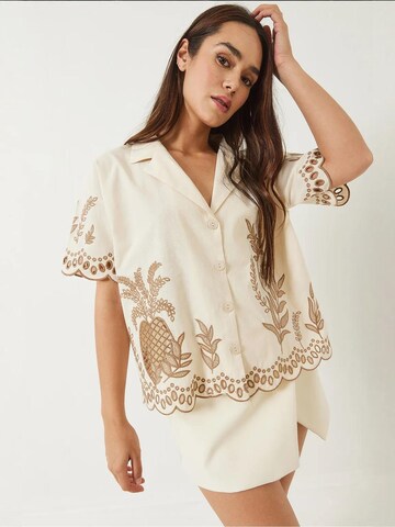 Chemisier Bianco Lucci en beige