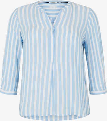 Camicia da donna di Tom Tailor Women + in blu: frontale