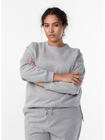 Active by Zizzi Свитшот 'ASIN' в Серый: спереди