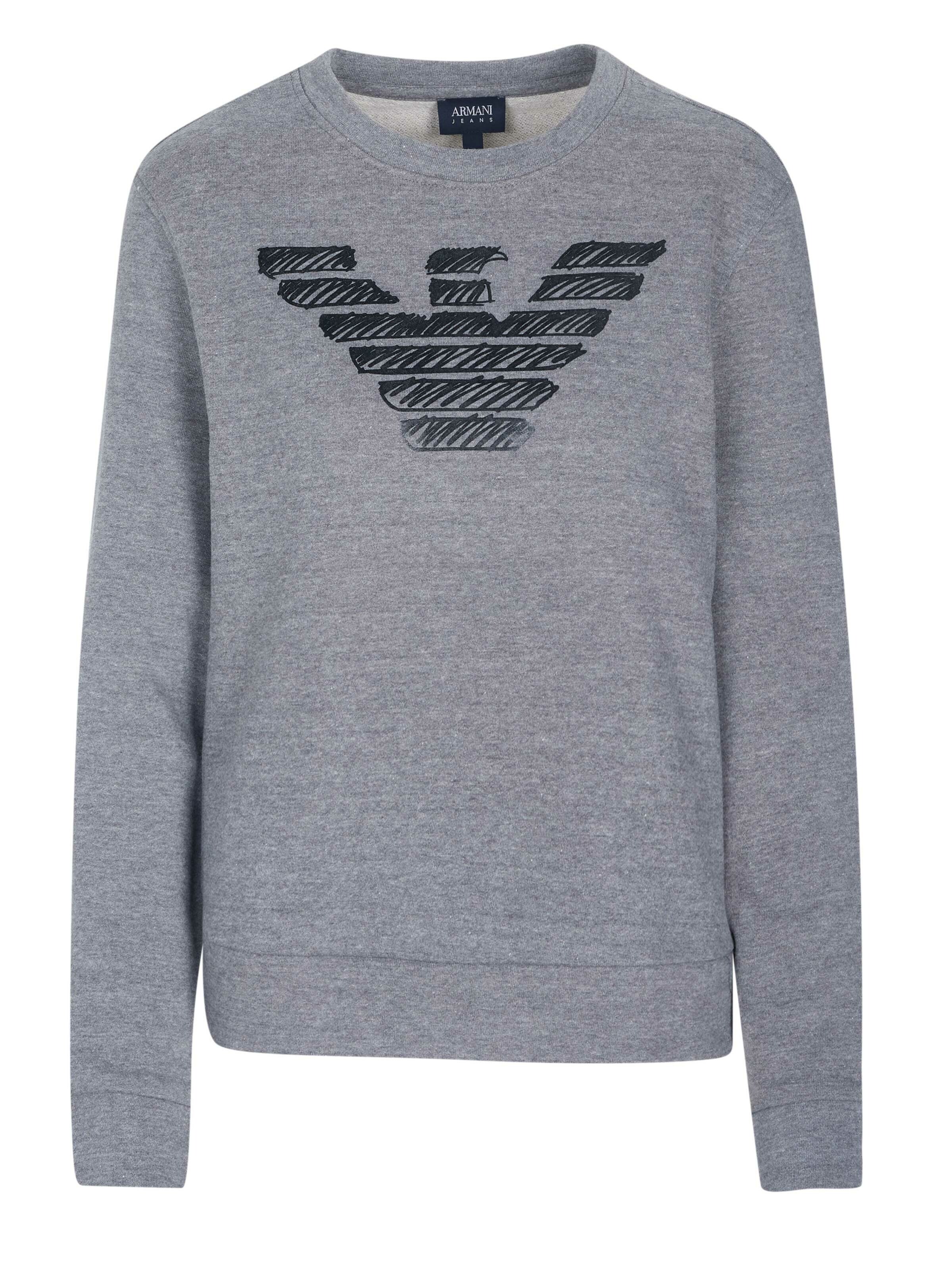 Armani Jeans Sweatshirt in Grey: front
