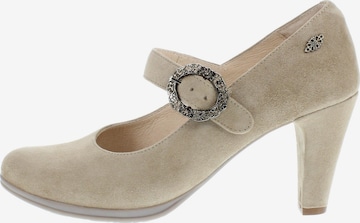 XAVER LUIS Schuhmanufaktur Pumps 'Sarah' in Beige: front