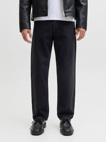 Loosefit Jean 'JJIEDDIE' JACK & JONES en noir : devant