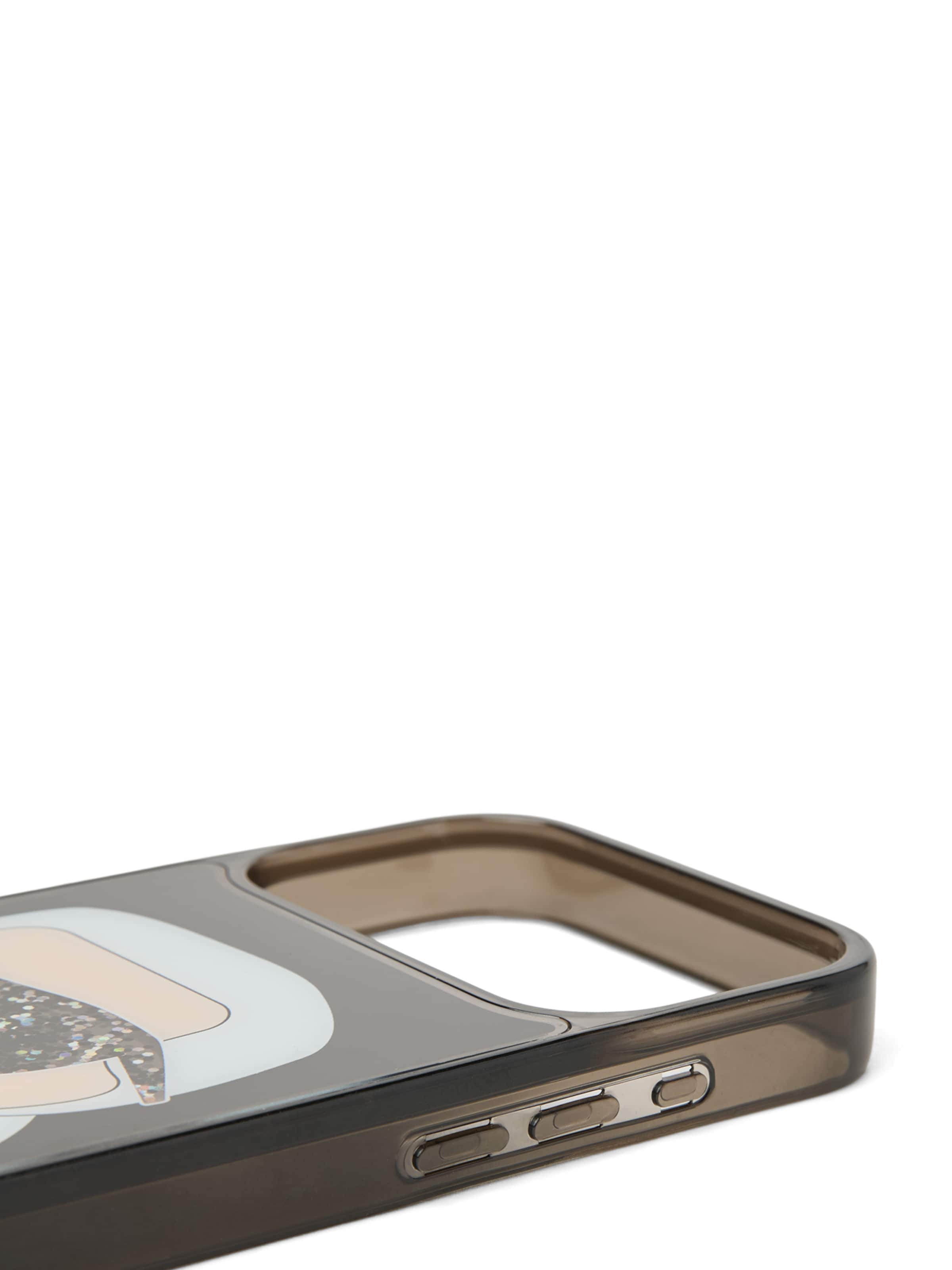 Karl Lagerfeld Mobilskal ' GLITTER IPHONE 17 PRO-MAX ' i svart