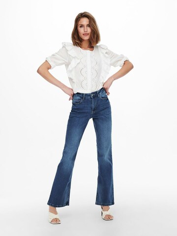 JDY Flared Jeans 'FLORA NEELA' in Blau