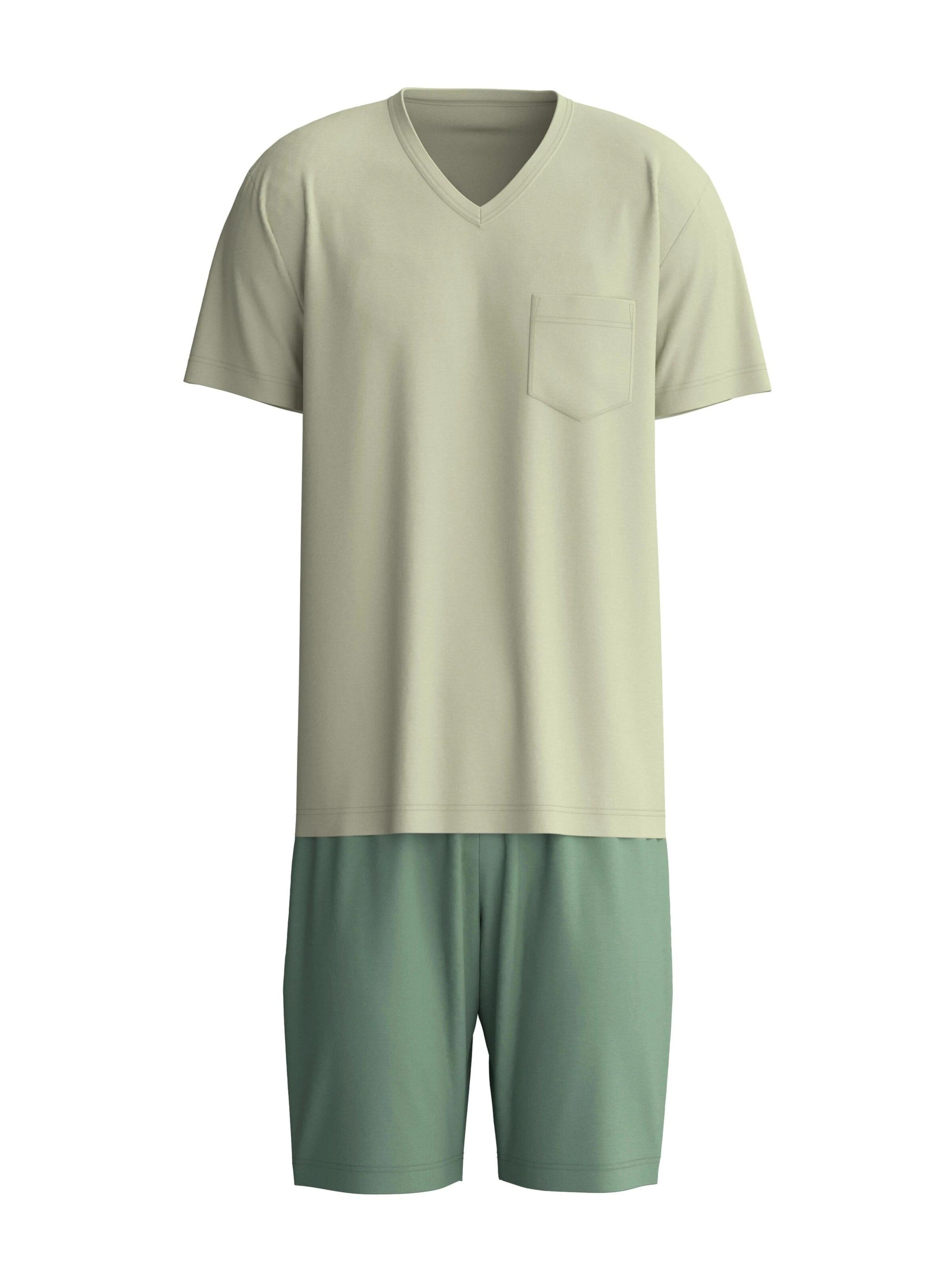 CALIDA Pyjama kurz 'Relax Superlight'‌‌‌‌‌‌‌‌‌‌ in Grau: Vorderseite