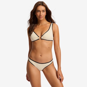 Seafolly Triangel Bikini 'Beach Bound' in Wit