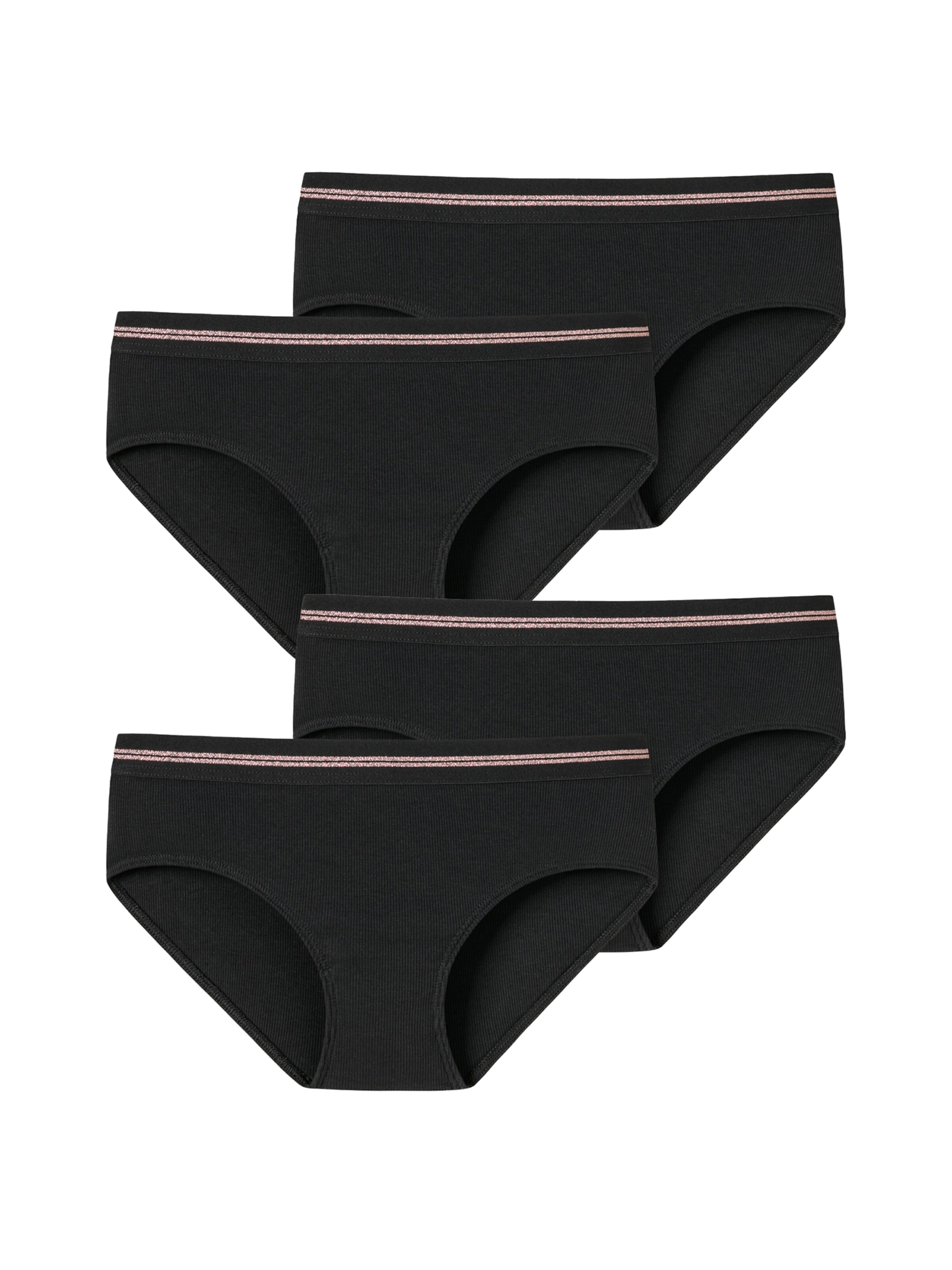 Sous-vêtements ' Long Life Rib ' SCHIESSER en noir : devant