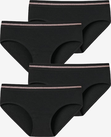 Sous-vêtements ' Long Life Rib ' SCHIESSER en noir : devant