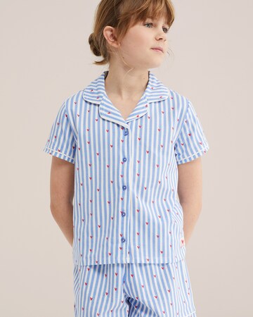 WE Fashion Пижама в Синий: спереди