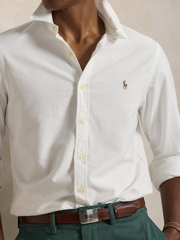 Coupe slim Chemise Polo Ralph Lauren en blanc