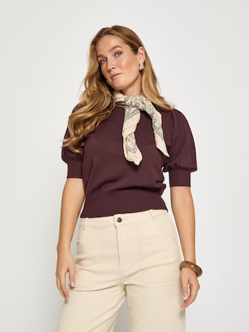 Haut ' MSLiv Knit Tee ' minus en violet : devant