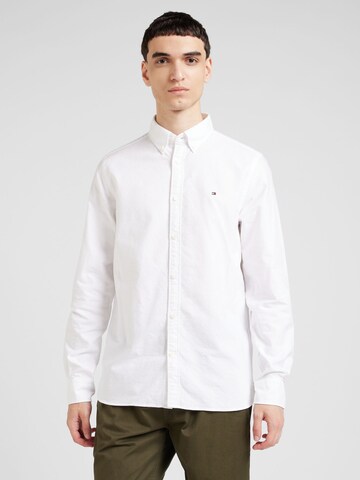 TOMMY HILFIGER Slim Fit Hemd in Weiß: Vorderseite