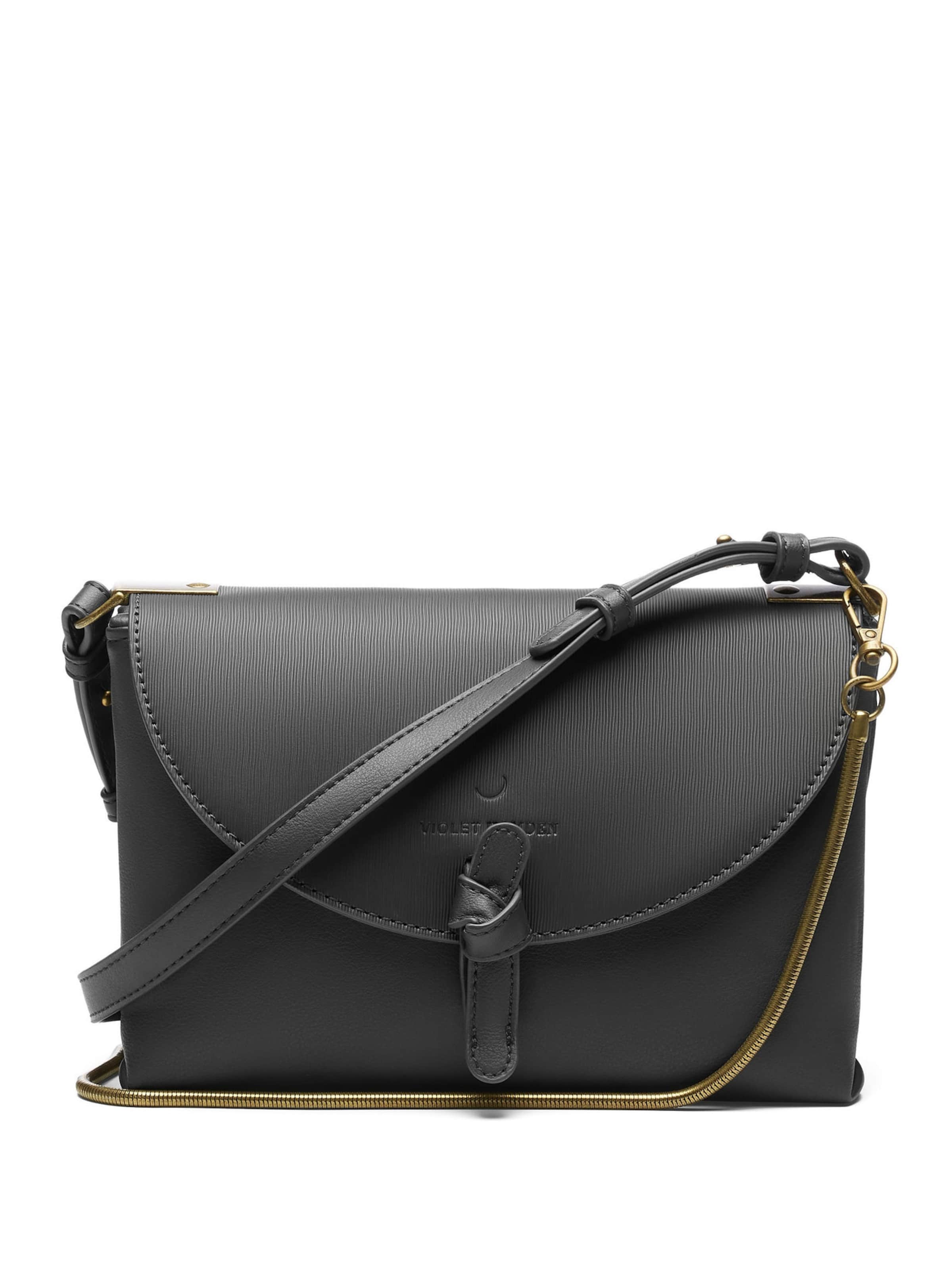 Violet Hamden Umhängetasche in Schwarz: Vorderseite
