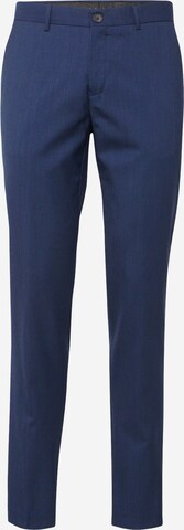 Lindbergh Regular Chino 'Superflex' in Blauw: voorkant