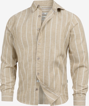INDICODE JEANS Business shirt ' INTrypper ' in Beige: front