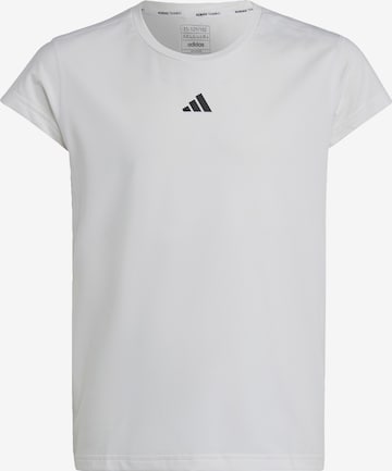 ADIDAS SPORTSWEAR Performance Shirt 'Aeroready 3-Stripes' in White: front
