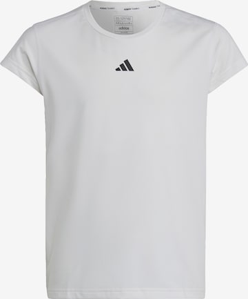 ADIDAS SPORTSWEAR Performance shirt 'Aeroready 3-Stripes' in White: front