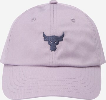 UNDER ARMOUR Sports cap 'Project Rock' in Purple: front