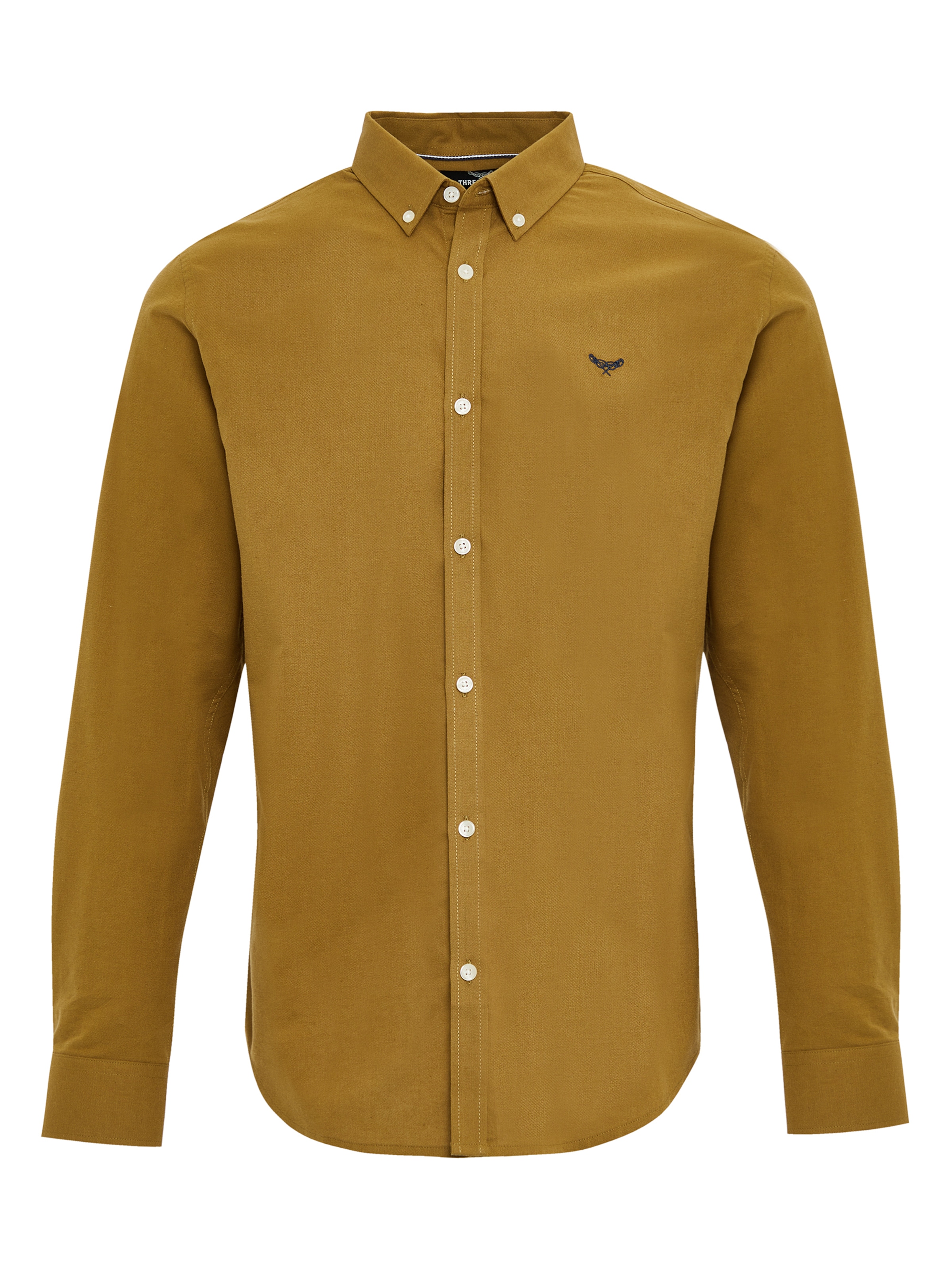 Threadbare Hemd 'Beacon' in Braun: Vorderseite