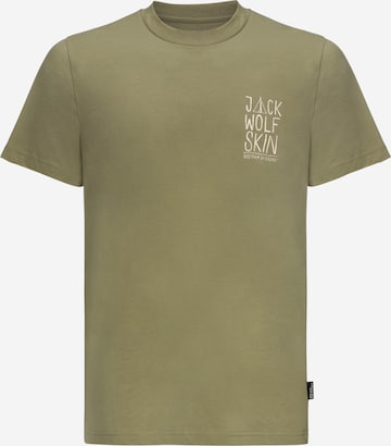 T-Shirt fonctionnel 'TENT' JACK WOLFSKIN en vert : devant